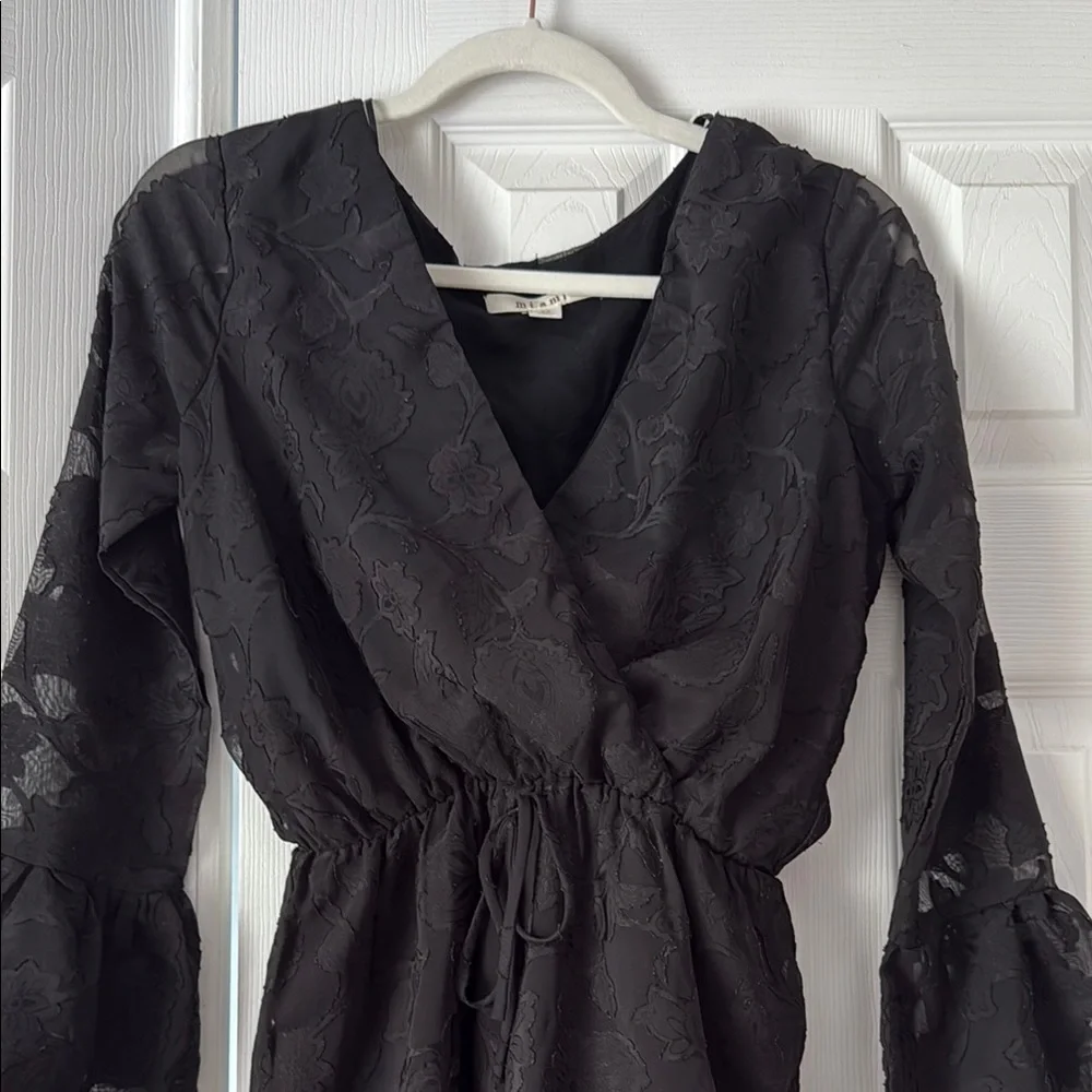 Miami Black Long Sleeve Dress - Picture 2 of 3